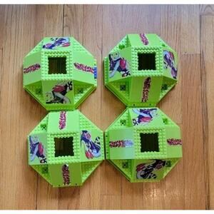 1997 MEGA BLOKS PLANETOIDS Repzyllian Battleship 9301 Replacement Pieces Green